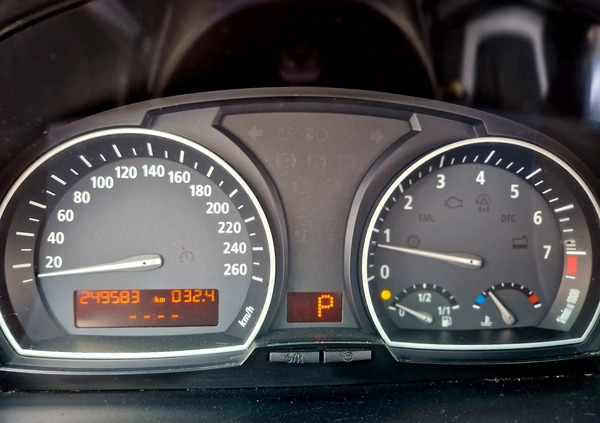 BMW X3 cena 26900 przebieg: 249475, rok produkcji 2007 z Pisz małe 277